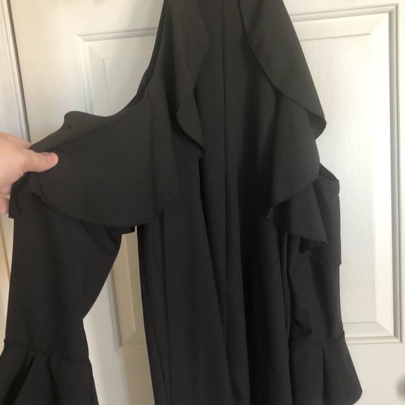 ELOQUII cold shoulder ruffle sheath dress - Picture 11 of 13